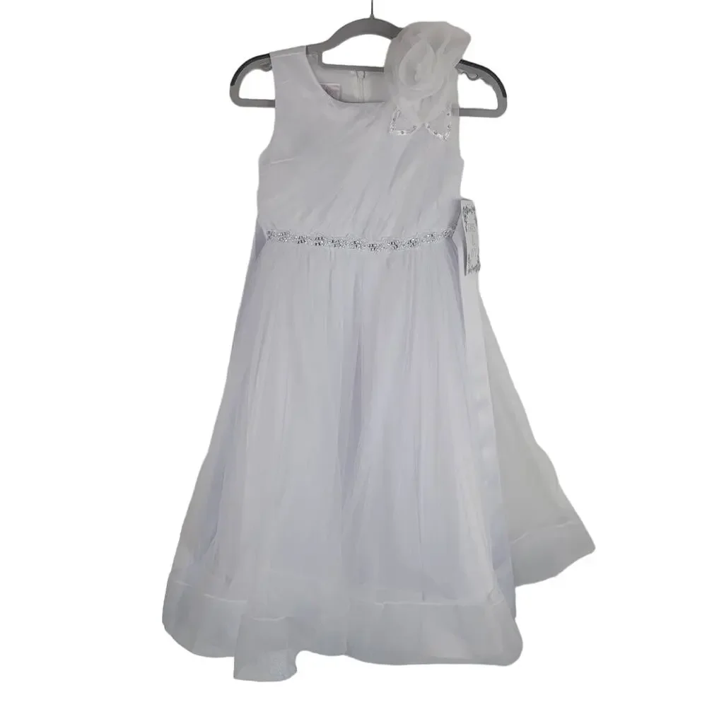 Iris and Ivy Girls Flower Girls Wedding Event First Communion Dress 8 NWT